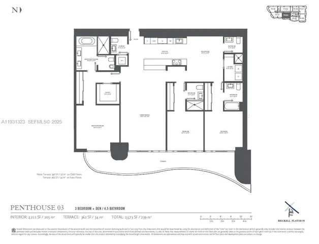 $18,500 | 1000 Brickell Plaza, Unit PH5203, Miami, FL 33131