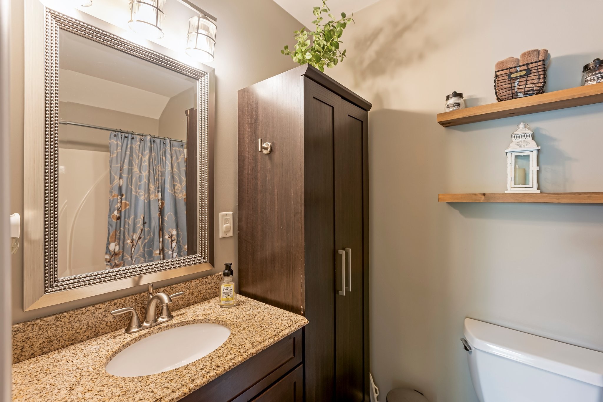 4025 Deer Run Trace Spring Hill, TN 37174 - Photo 28 of 54 a bathroom with a granite countertop sink and a mirror