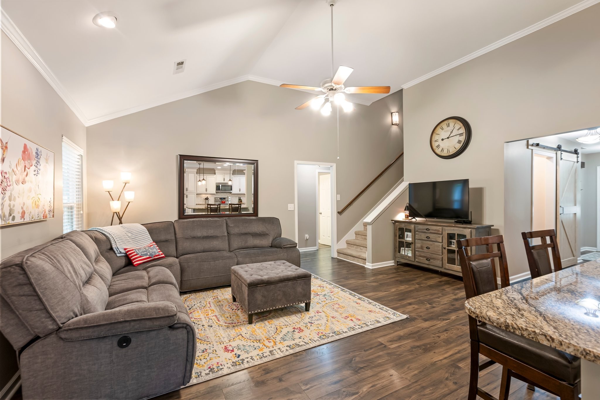 4025 Deer Run Trace Spring Hill, TN 37174 - Photo 5 of 54 a living room with furniture a window and a flat screen tv