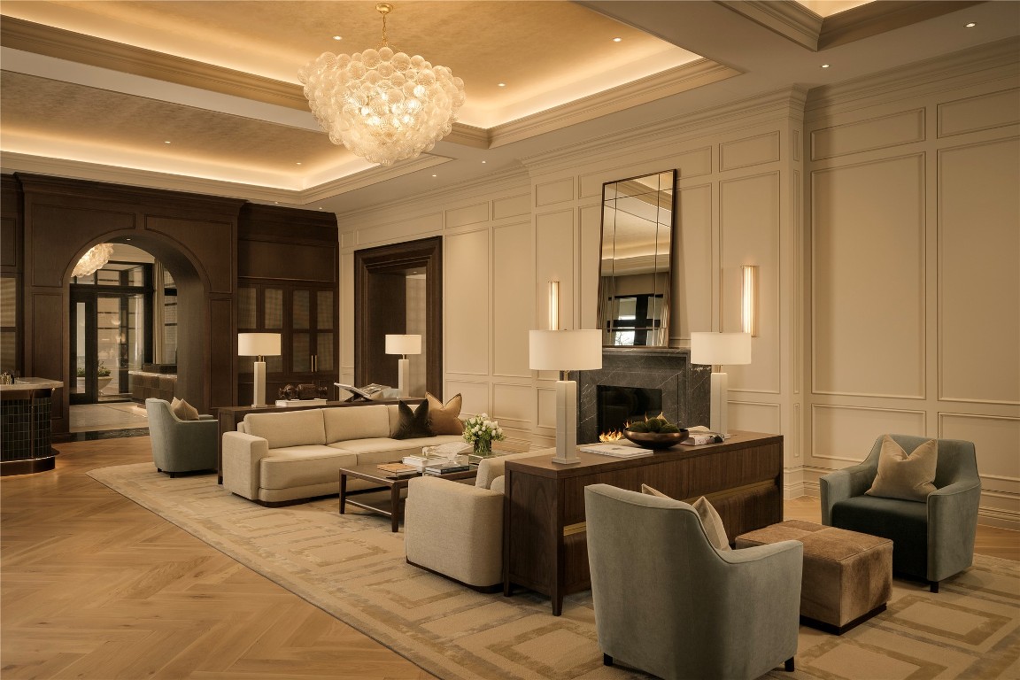 1717 Bissonnet Street, Unit 1802 Houston, TX 77005 - Photo 3 of 46 Inviting and sophisticated first floor lobby.