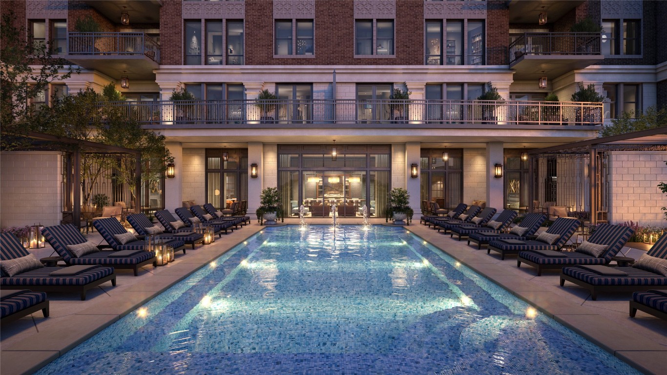 1717 Bissonnet Street, Unit 1802 Houston, TX 77005 - Photo 41 of 46 Relax poolside after visiting the first floor fitness center or after strolling the treelined streets of Southampton.