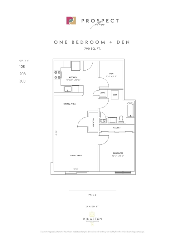 458 Washington Street, Unit 308 Boston, MA 02135 - Photo 10 of 14 a picture of a floor plan