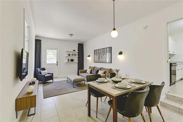 a view of an empty room