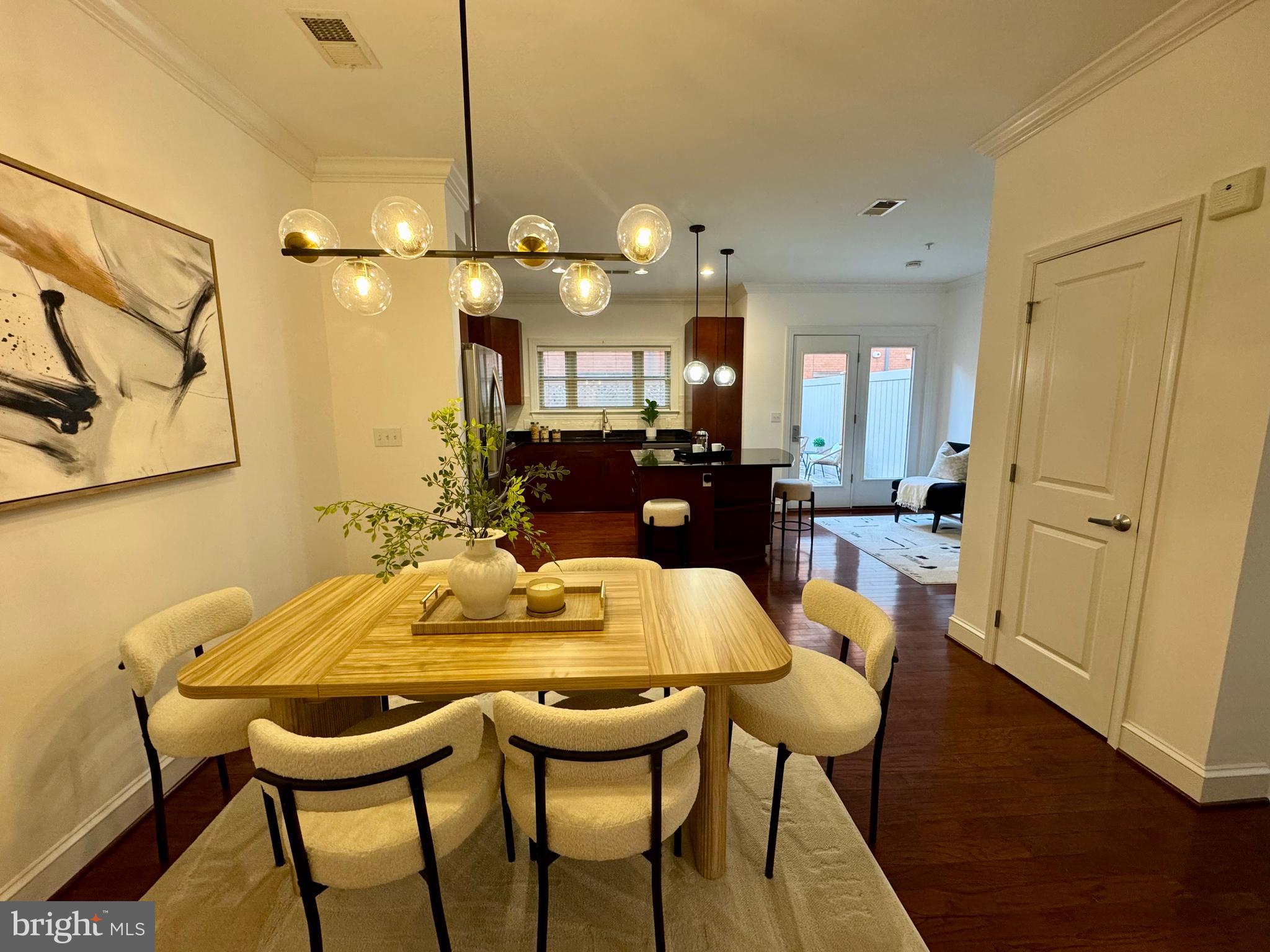 2227 12th Court North Arlington, VA 22201 - Photo 9 of 62 a view of a dining room with furniture and wooden floor