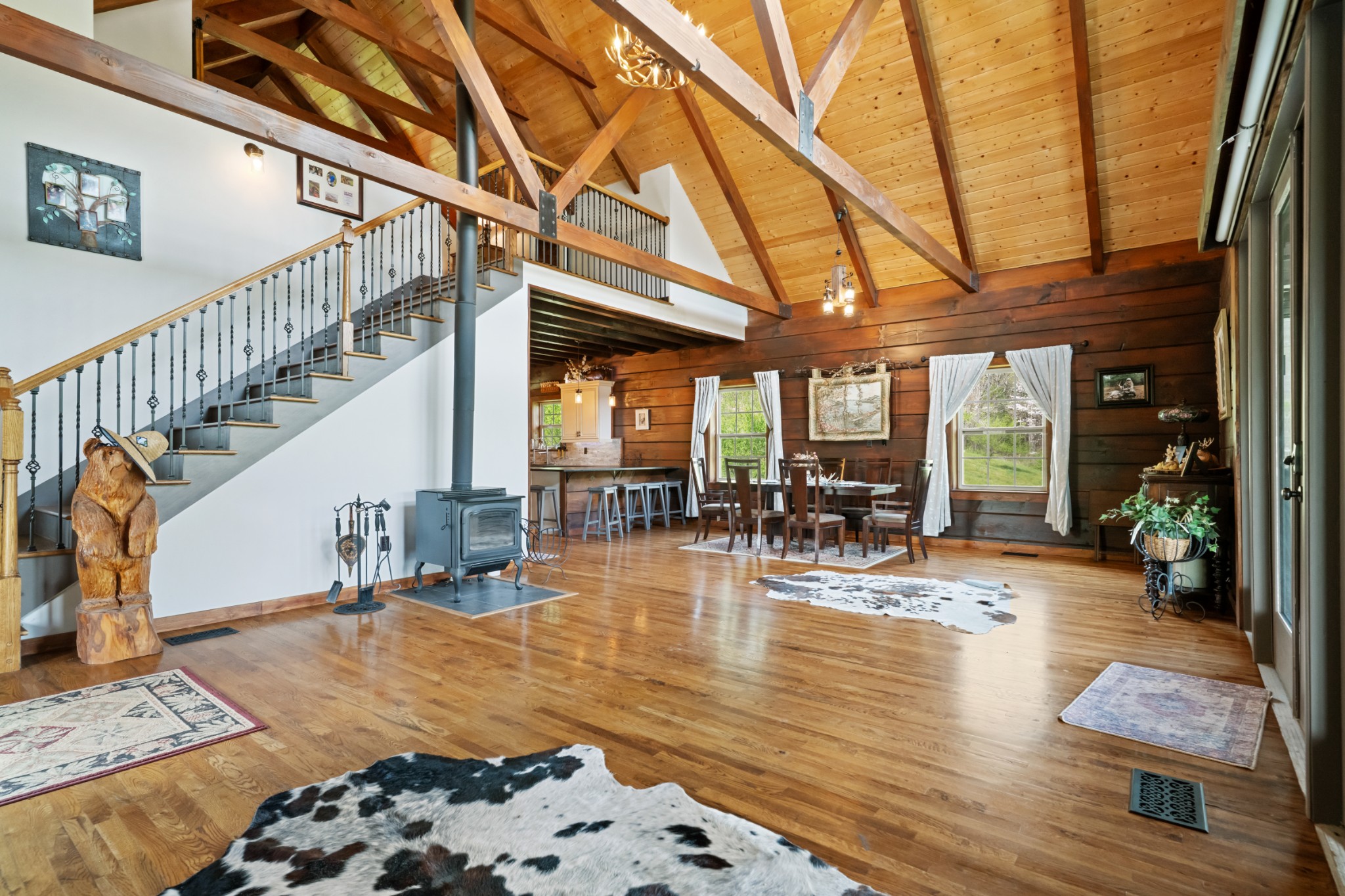 4818 Ensor Hollow Road Granville, TN 38564 - Photo 25 of 52 a living room with furniture and wooden floor