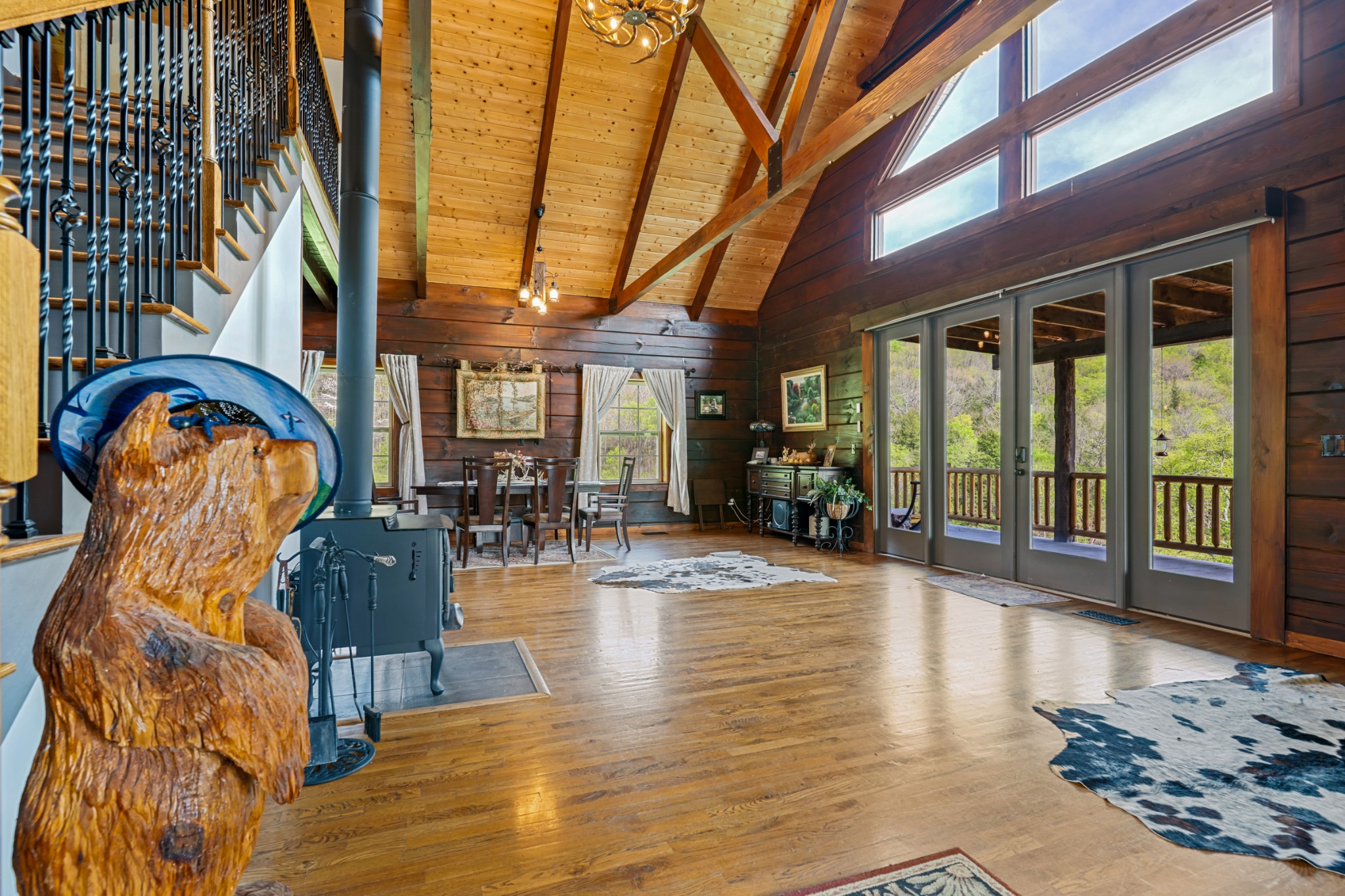 4818 Ensor Hollow Road Granville, TN 38564 - Photo 26 of 52 a lobby with furniture and floor to ceiling window