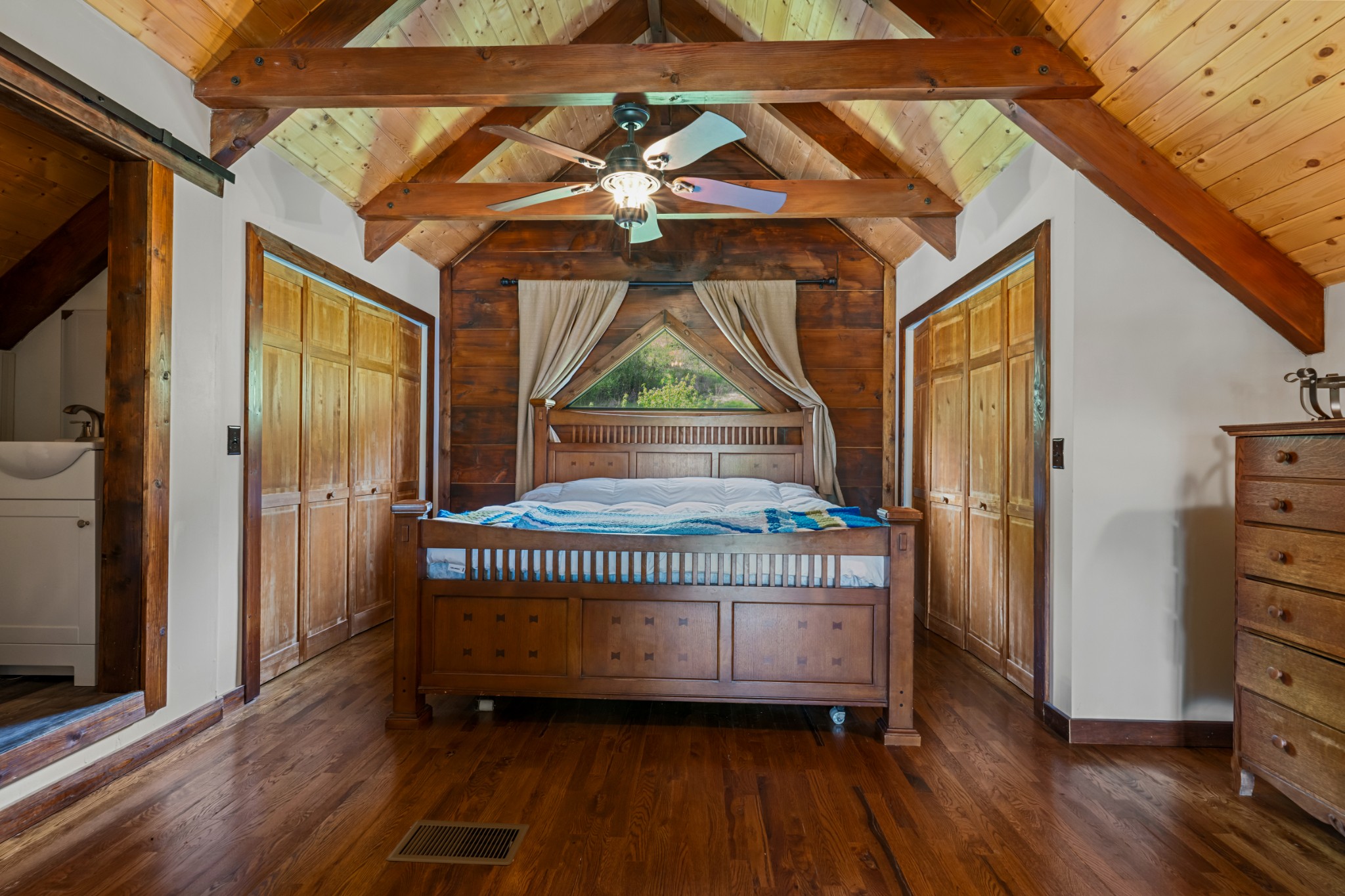 4818 Ensor Hollow Road Granville, TN 38564 - Photo 41 of 52 a view of a room with wooden floor and windows