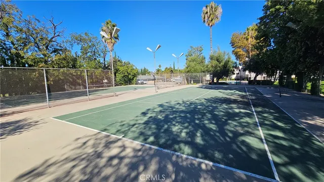 a view of park with slide