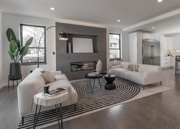 46 Beverly Road Arlington, MA 02474 - Photo 8 of 42 a living room with furniture or couch and a potted plant