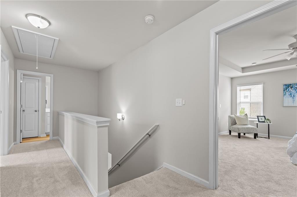 325 Winston Circle Canton, GA 30114 - Photo 20 of 38 a view of a livingroom with furniture and stairs