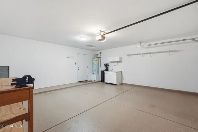 a view of a storage & utility room with closet