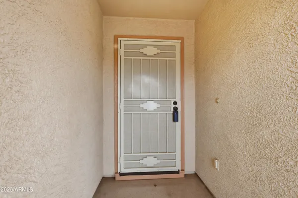 a view of front door