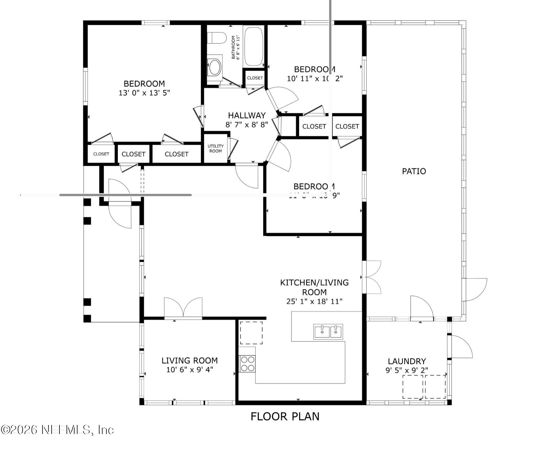 1893 E Road Jacksonville, FL 32216 - Photo 26 of 26 Floor plan