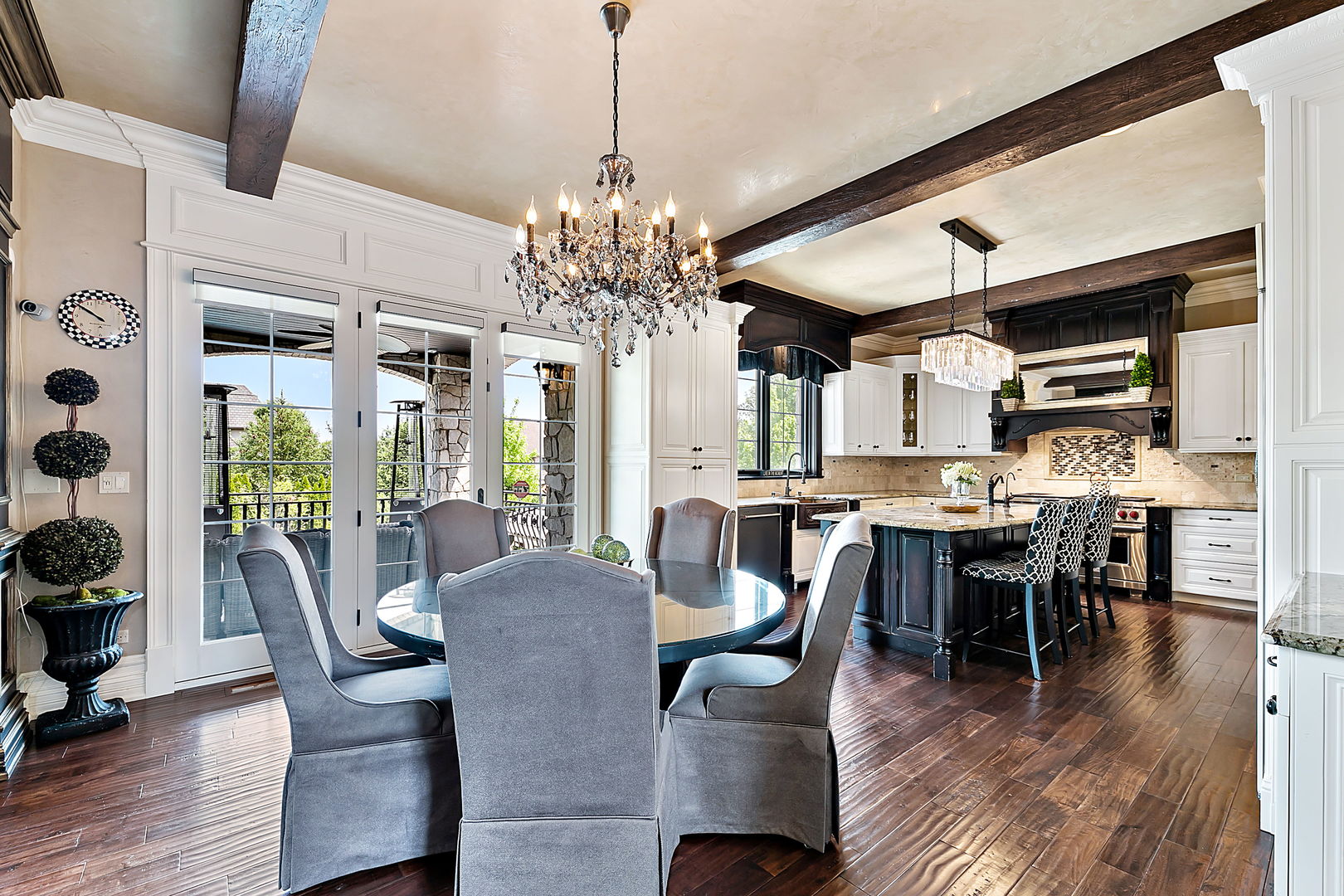 8611 Crest Court Burr Ridge, IL 60527 - Photo 20 of 58 a view of a dining room with furniture window and wooden floor