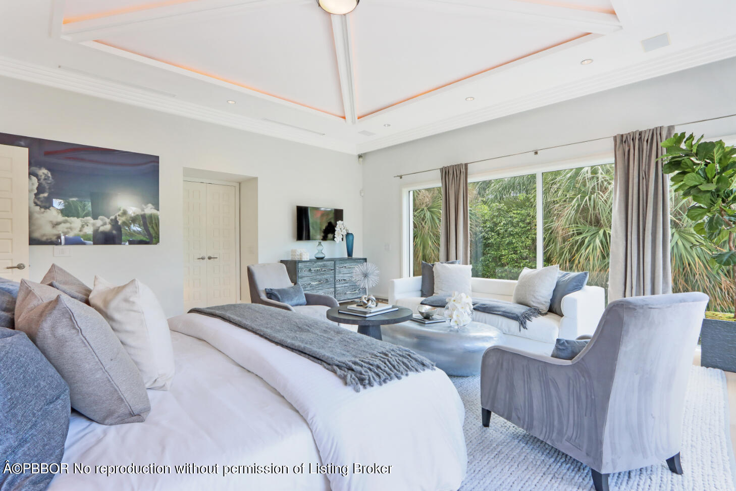 215 Indian Road Palm Beach, FL 33480 - Photo 12 of 31 a living room with furniture and a large window