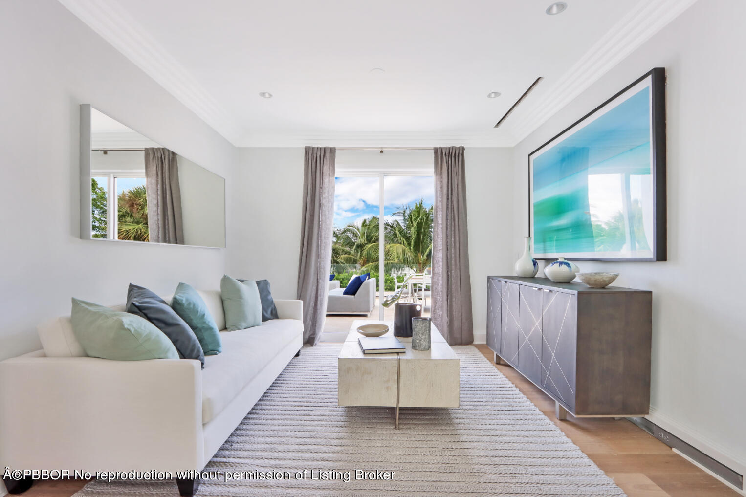 215 Indian Road Palm Beach, FL 33480 - Photo 13 of 31 a living room with furniture and a large window