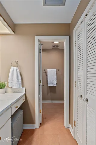 a view of walk in closet