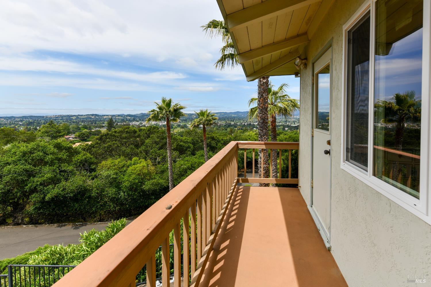 22 Monez Boulevard Napa, CA 94559 - Photo 20 of 30 a view of a balcony with wooden floor and outdoor space