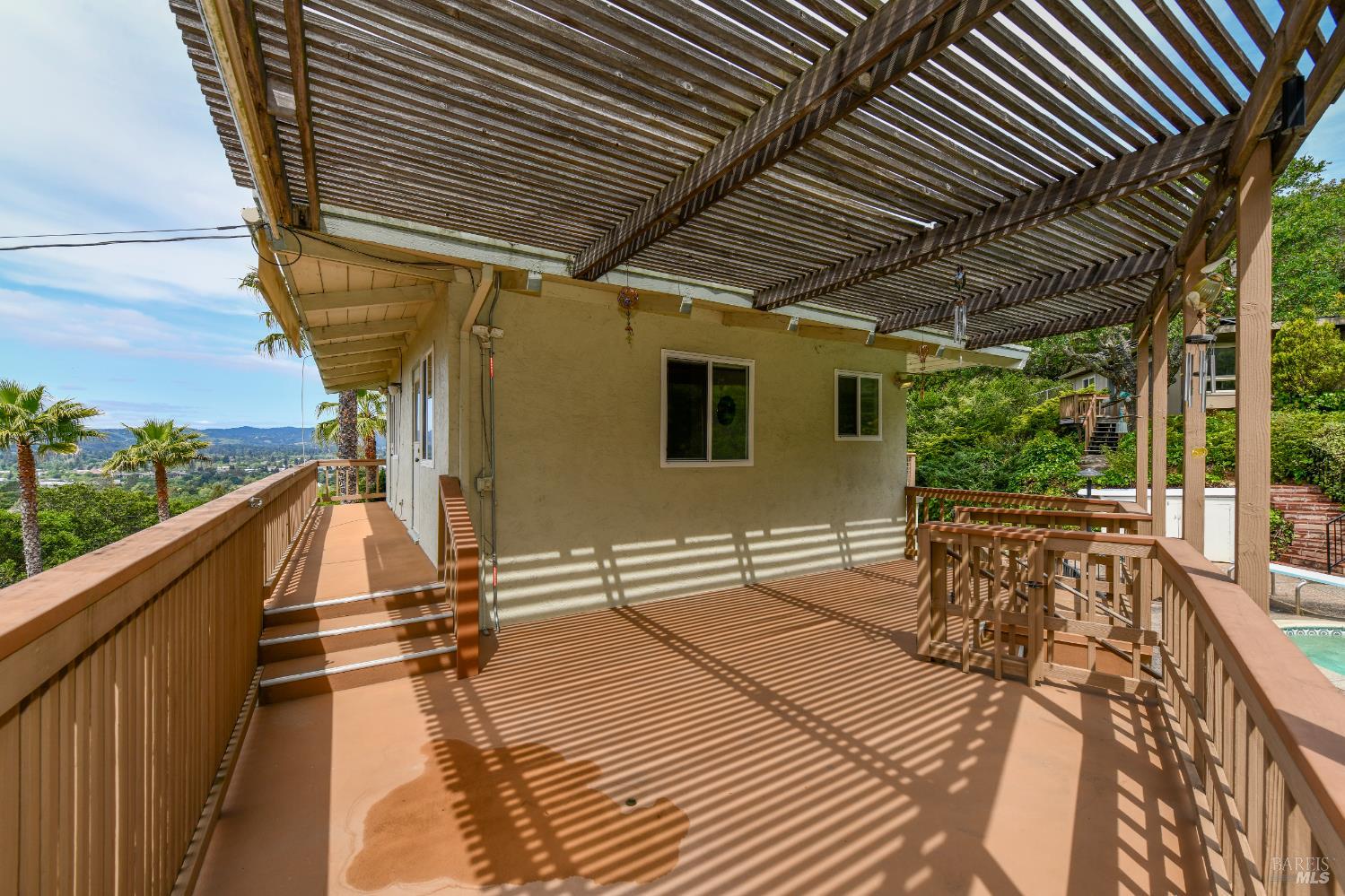 22 Monez Boulevard Napa, CA 94559 - Photo 25 of 30 a view of balcony with wooden floor and outdoor space
