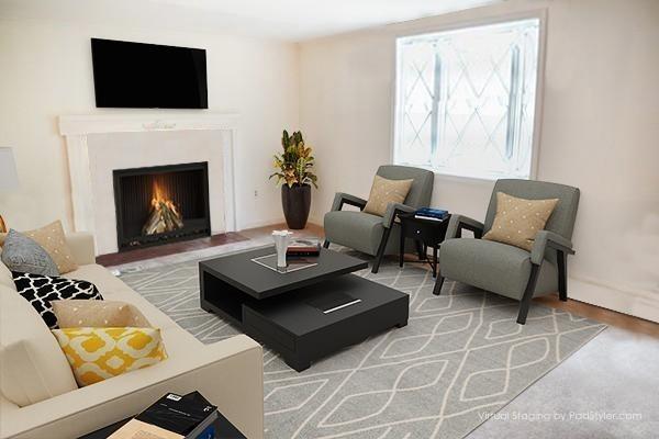 45 Powder Mill Road Sudbury, MA 01776 - Photo 8 of 20 a living room with furniture and a fireplace