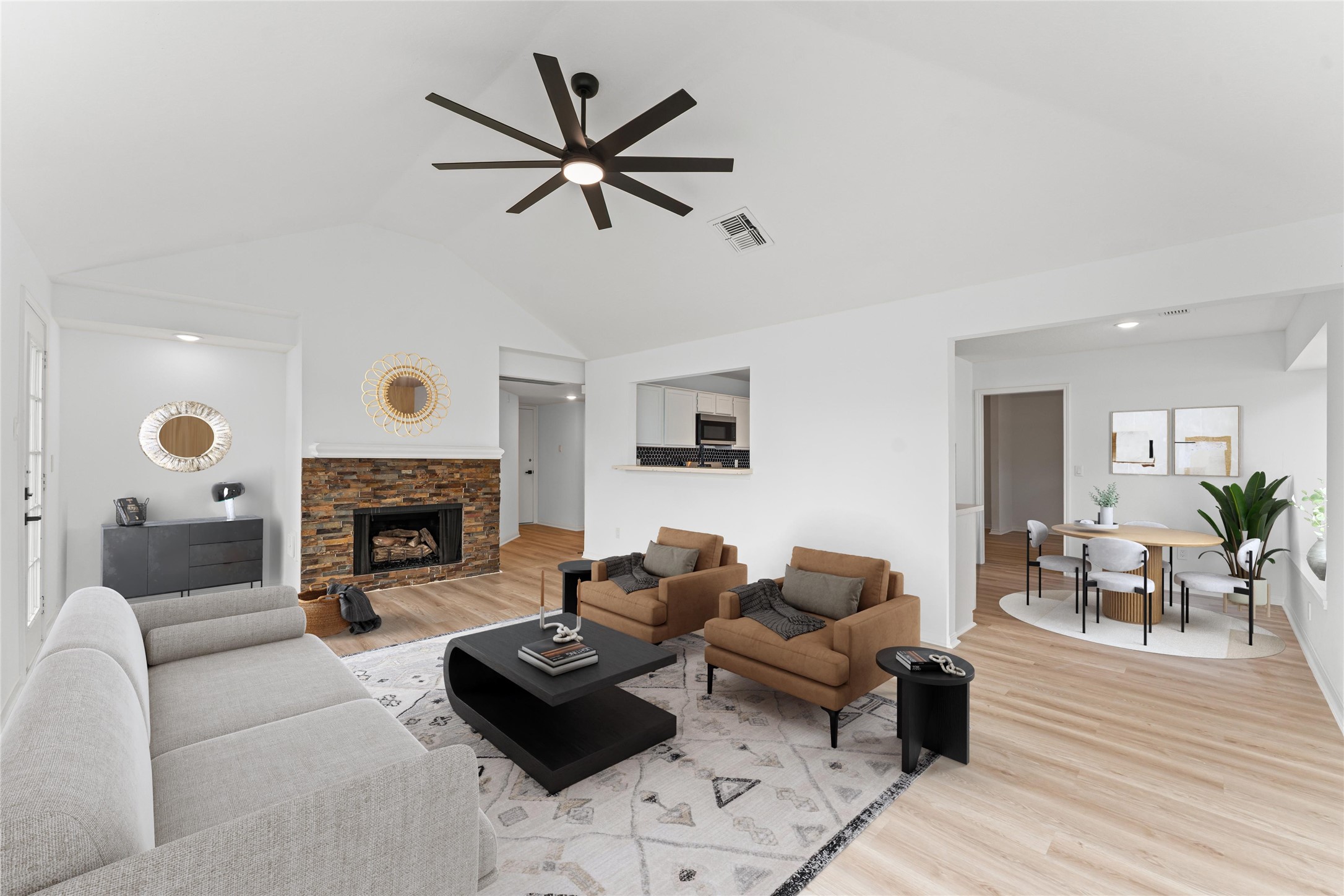 17527 Hamilwood Drive Cypress, TX 77433 - Photo 1 of 32 a living room with furniture and a fireplace