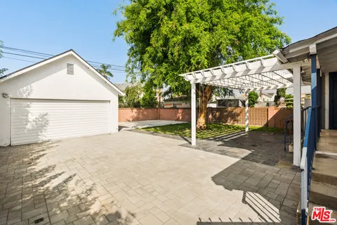 a backyard of a house