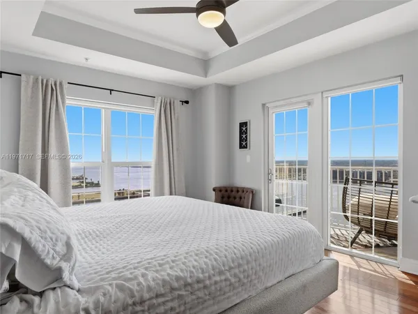 a bathroom with double sink and a mirror