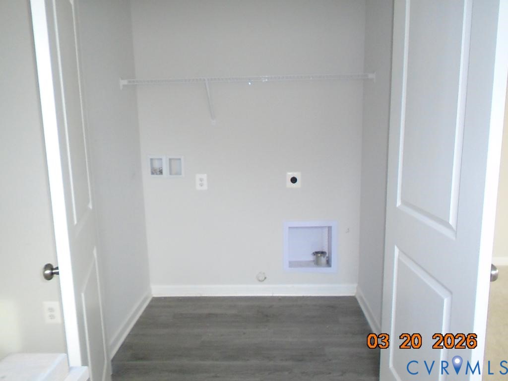 645 Rivanna Hill Road Glen Allen, VA 23060 - Photo 12 of 25 Laundry area with dark wood-type flooring, washer
