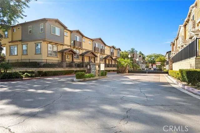 a front view of a building