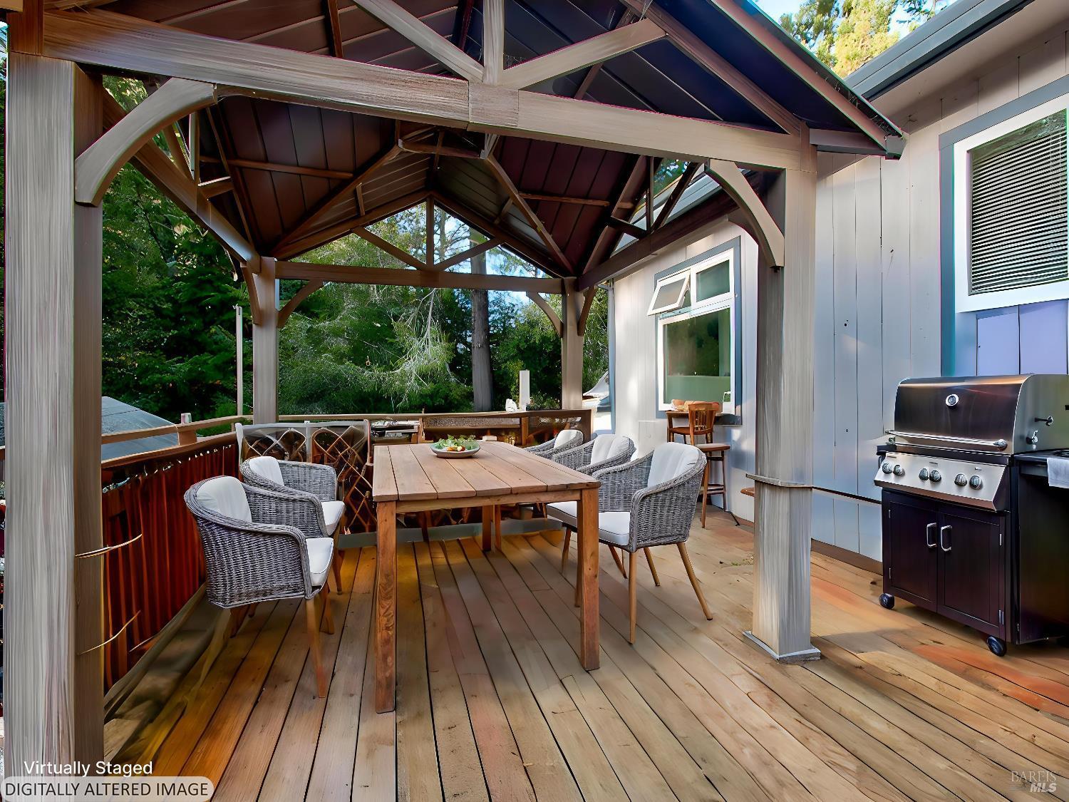 31191 Turner Road Fort Bragg, CA 95437 - Photo 11 of 36 a outdoor space with patio lots of furniture and wooden floor