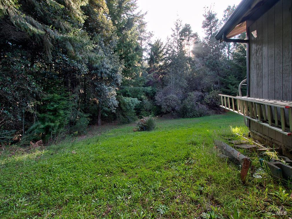 31191 Turner Road Fort Bragg, CA 95437 - Photo 32 of 36 a view of a backyard with a garden
