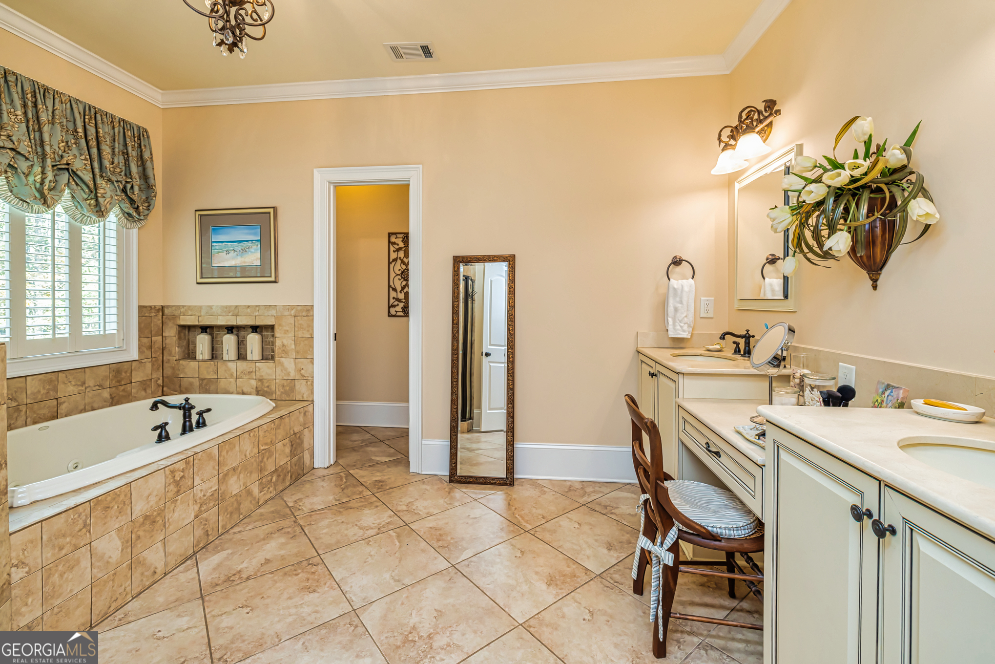 210 Mockingbird Lane Brooks, GA 30205 - Photo 33 of 87 a spacious bathroom with a tub sink and mirror