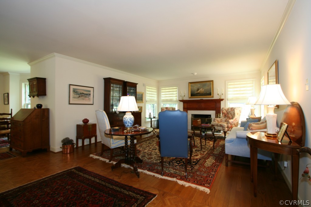 1624 Shallow Well Road Manakin-Sabot, VA 23103 - Photo 5 of 24 a living room with furniture a fireplace and a flat screen tv