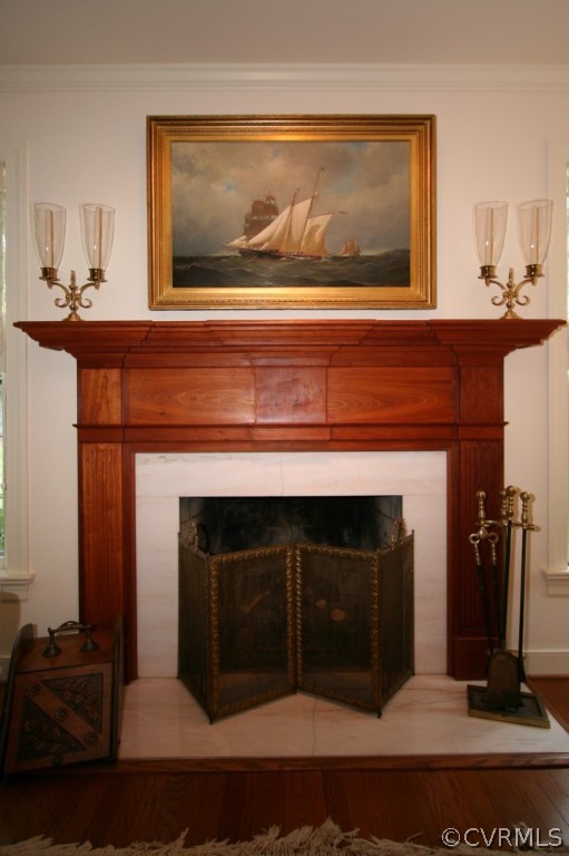 1624 Shallow Well Road Manakin-Sabot, VA 23103 - Photo 6 of 24 a living room with a fireplace and a flat screen tv