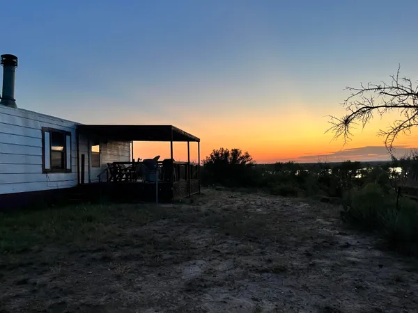 a backyard of a house