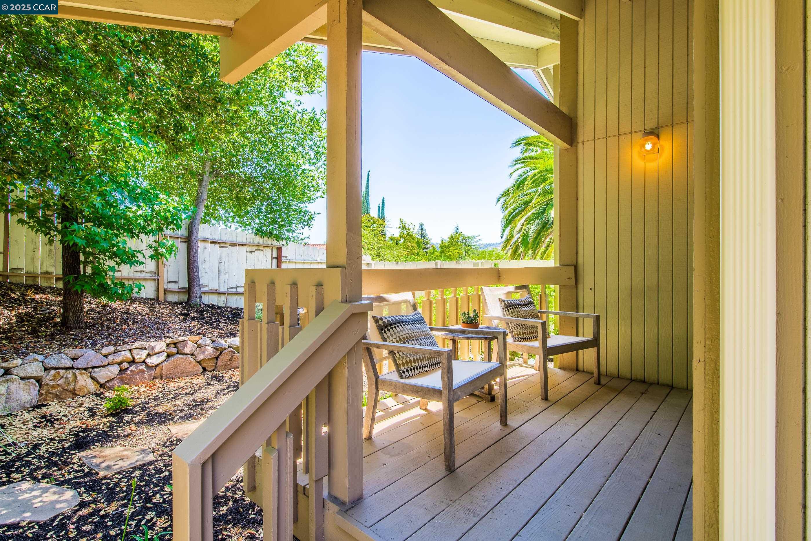 220 Devonshire Court Pleasant Hill, CA 94523 - Photo 44 of 47 a view of deck with furniture and trees in the front