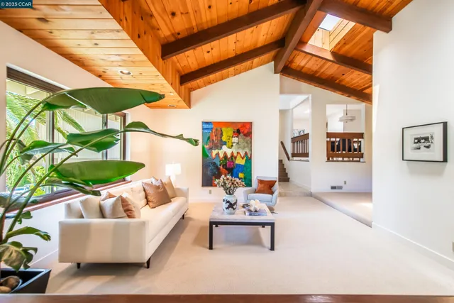 a outdoor living space with furniture