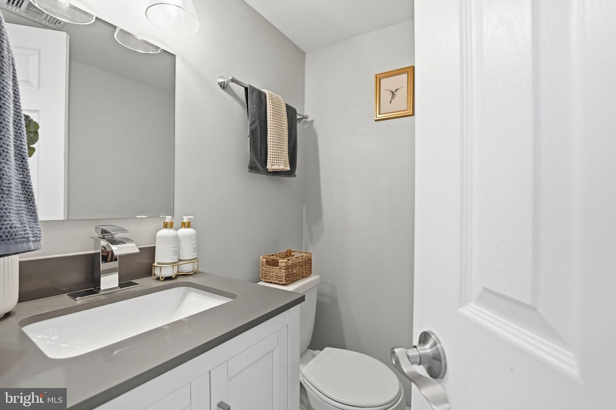 181 North Cottage Road Sterling, VA 20164 - Photo 16 of 41 a bathroom with a sink vanity mirror and toilet