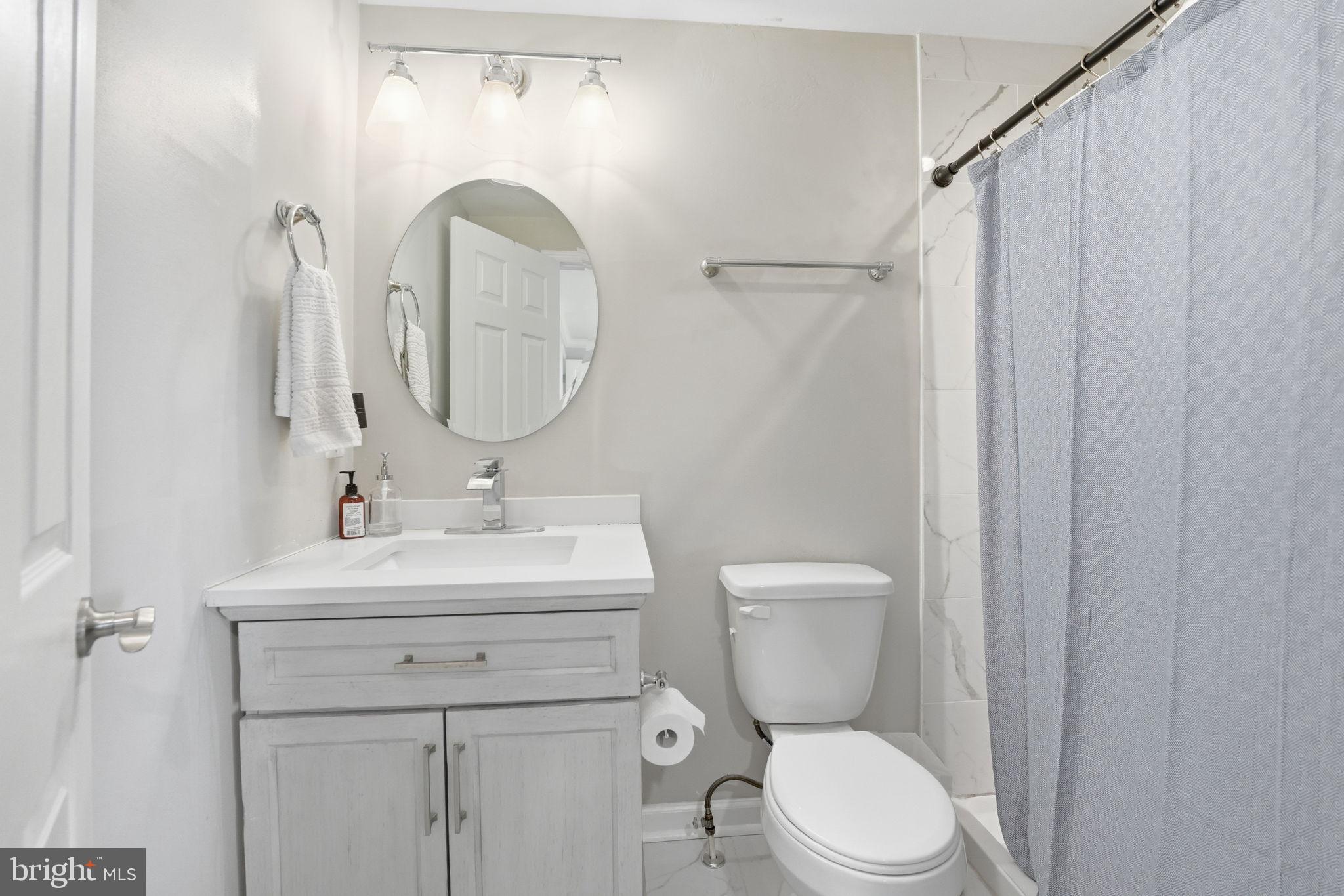 181 North Cottage Road Sterling, VA 20164 - Photo 21 of 41 a bathroom with a toilet sink and mirror