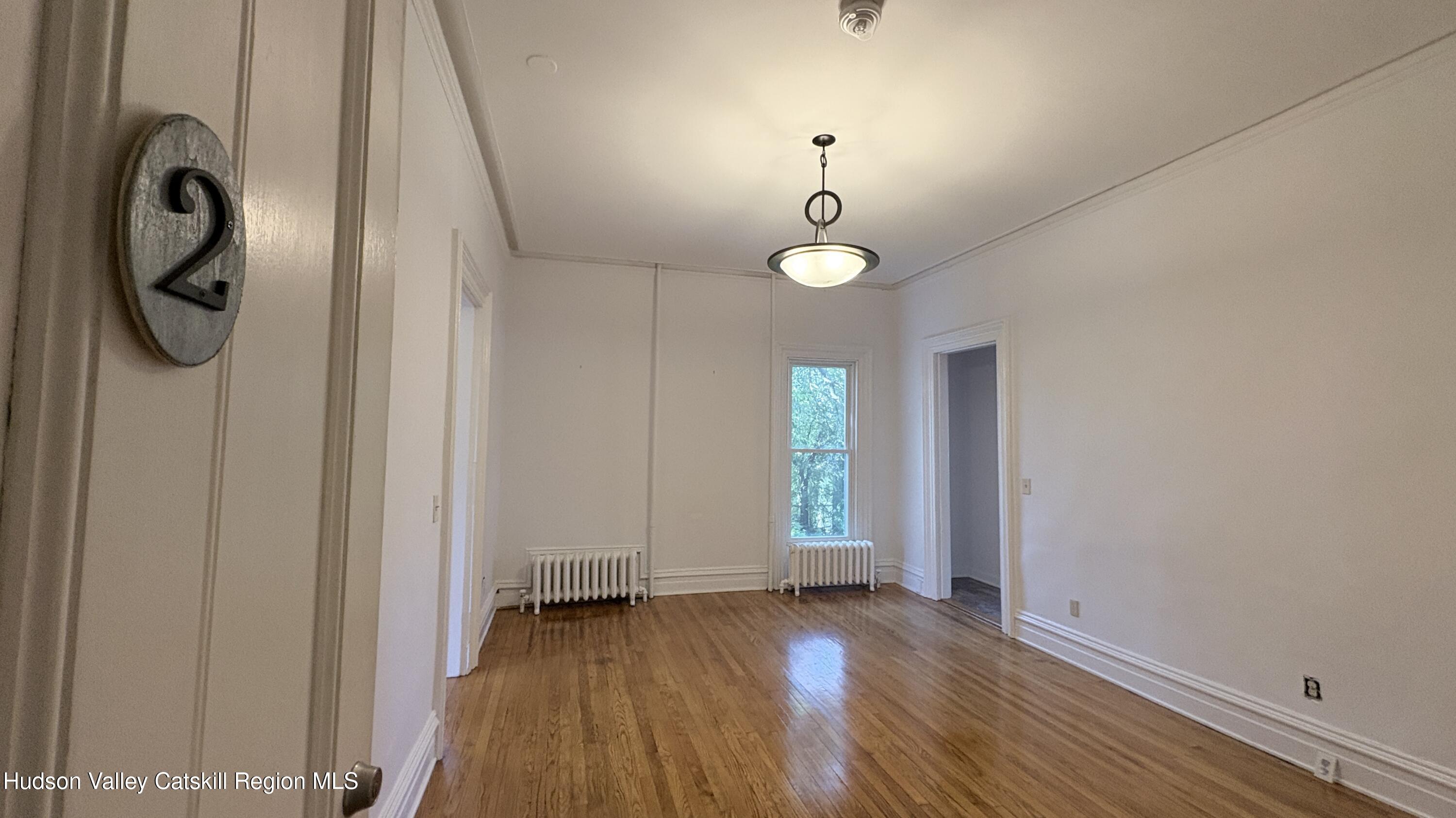 an empty room with window