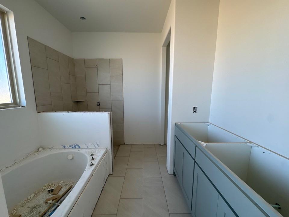 130 Fossil Canyon Drive Rhome, TX 76078 - Photo 10 of 15 a bathroom with a tub a sink and a bathtub