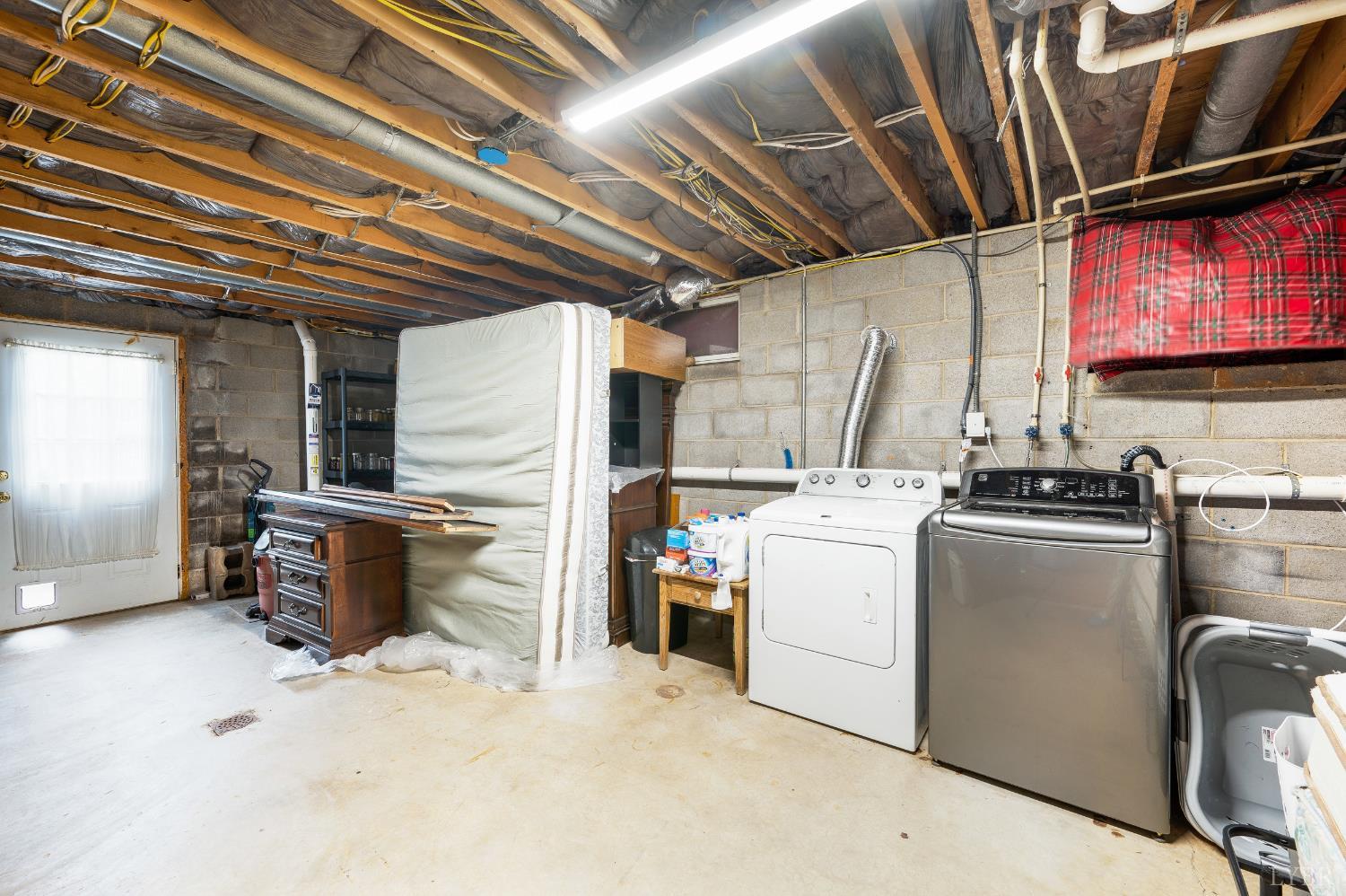 192 Liberty Chapel Road Appomattox, VA 24522 - Photo 44 of 60 a view of storage and utility room with washer and dryer