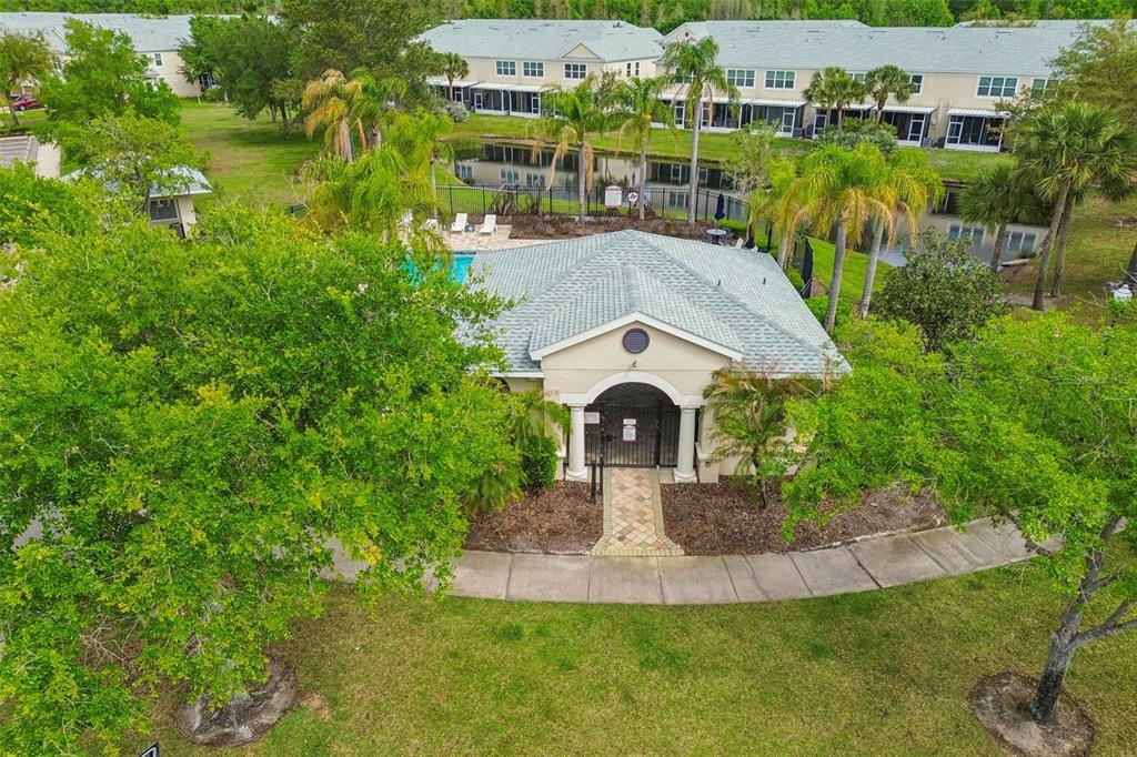 26527 Castleview Way Wesley Chapel, FL 33544 - Photo 37 of 45 an aerial view of a house with a yard