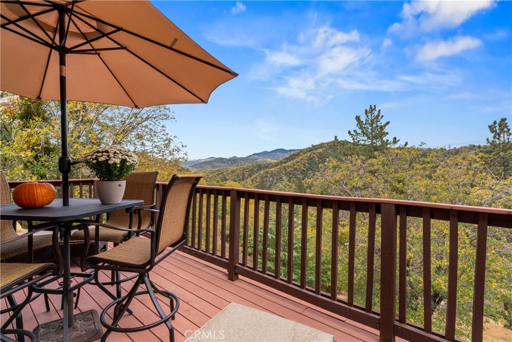 705 Cypress Road Cedar Glen, CA 92321 - Photo 34 of 51 a view of a chairs and table on the balcony