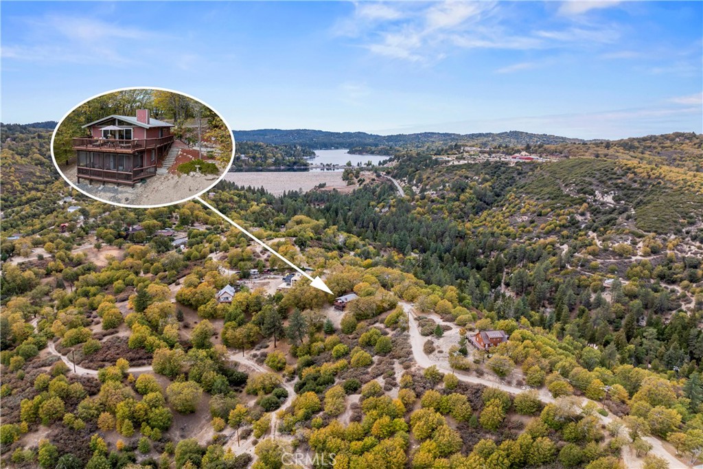 705 Cypress Road Cedar Glen, CA 92321 - Photo 49 of 51 an aerial view of a highlighted house