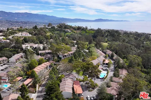 an aerial view of a city with lots of residential buildings