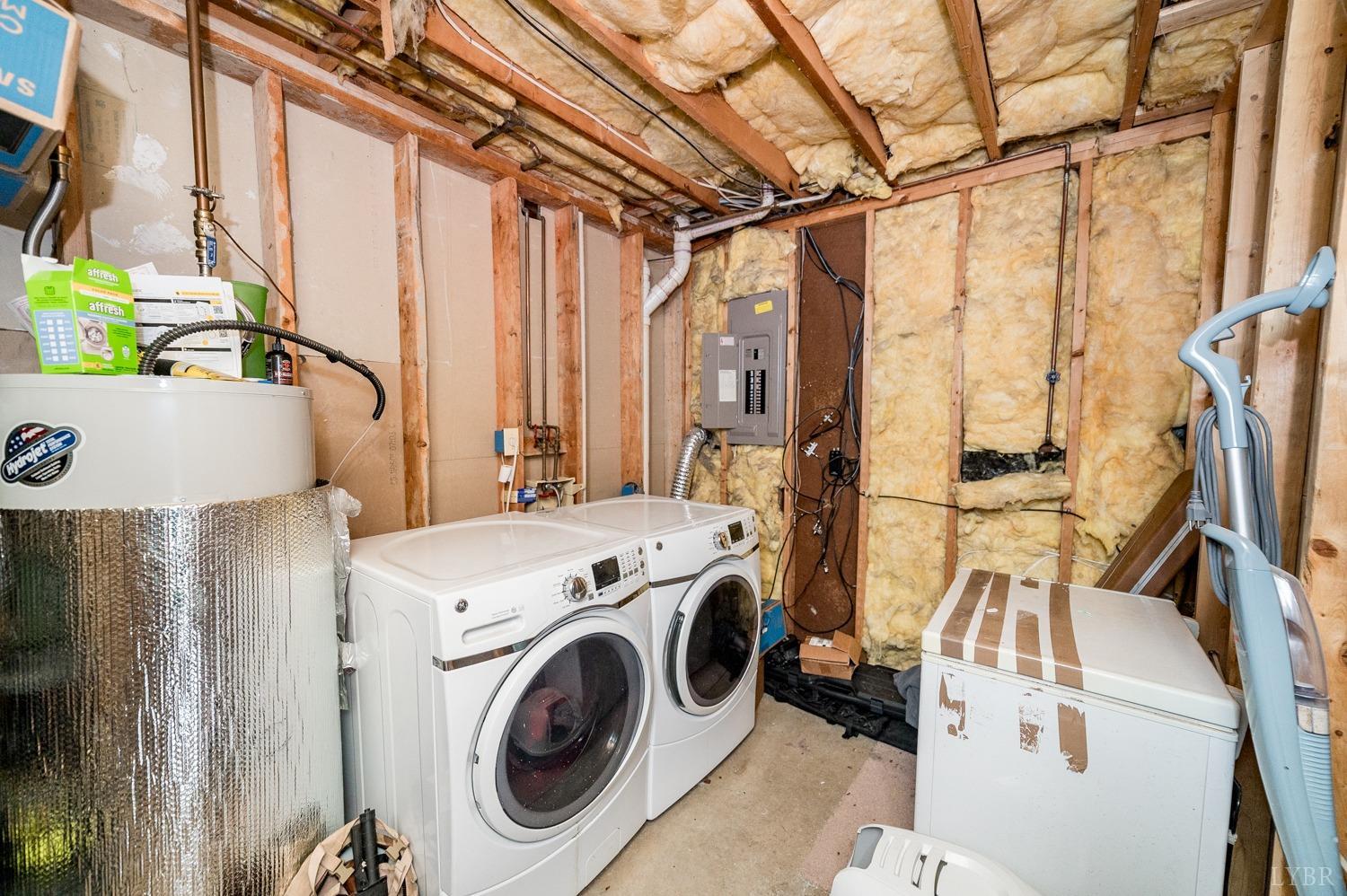 2271 Sunburst Road Evington, VA 24550 - Photo 20 of 26 a utility room with dryer and washer