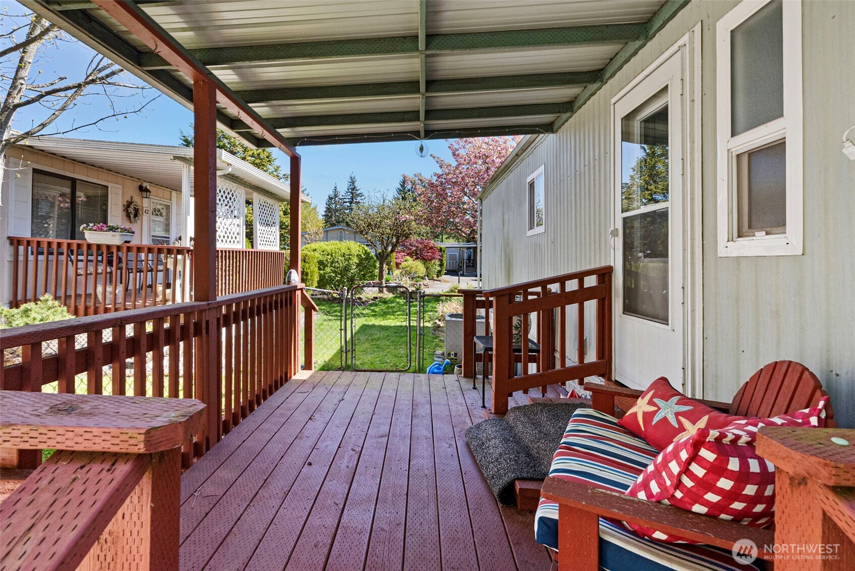 2200 196th Street Southeast, Unit 43 Bothell, WA 98012 - Photo 21 of 31 a balcony with furniture and wooden floor