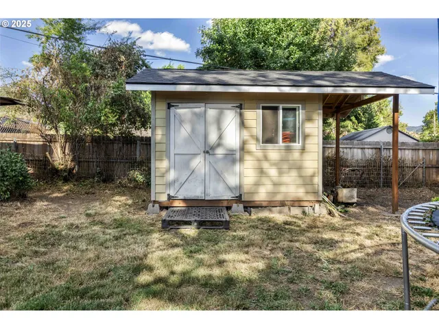 a view of outdoor space with seating area