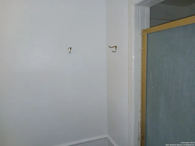 a close up view of a shower